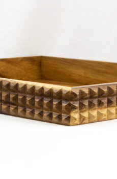 Charola adiamantada parota