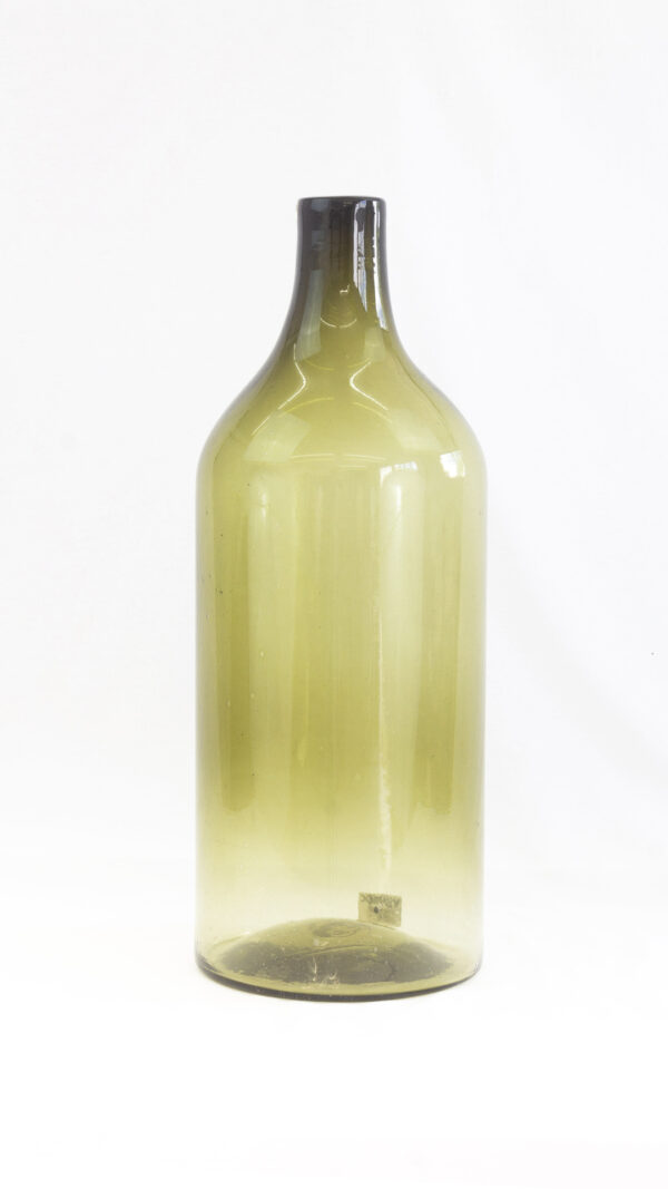 Botella recta verde olivo