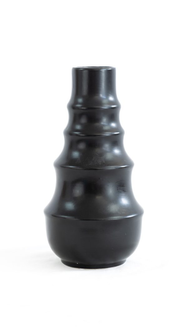 Ring Pattern Vase black - Image 3