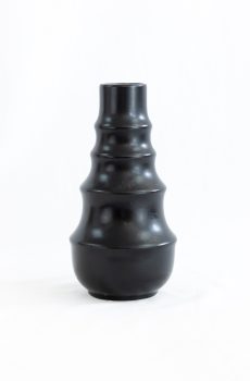 Ring Pattern Vase black