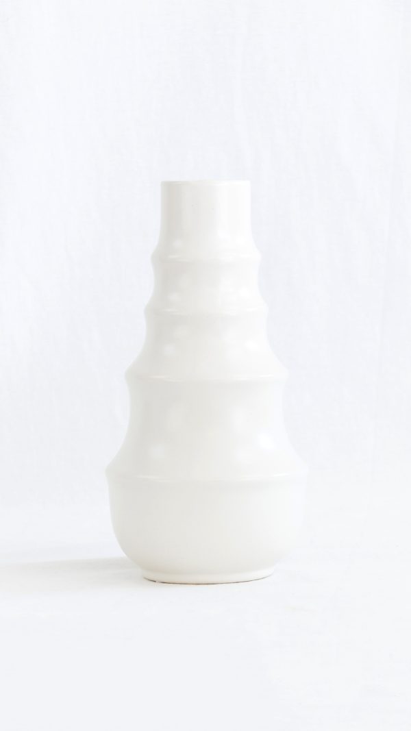 Ring Pattern Vase white - Image 2