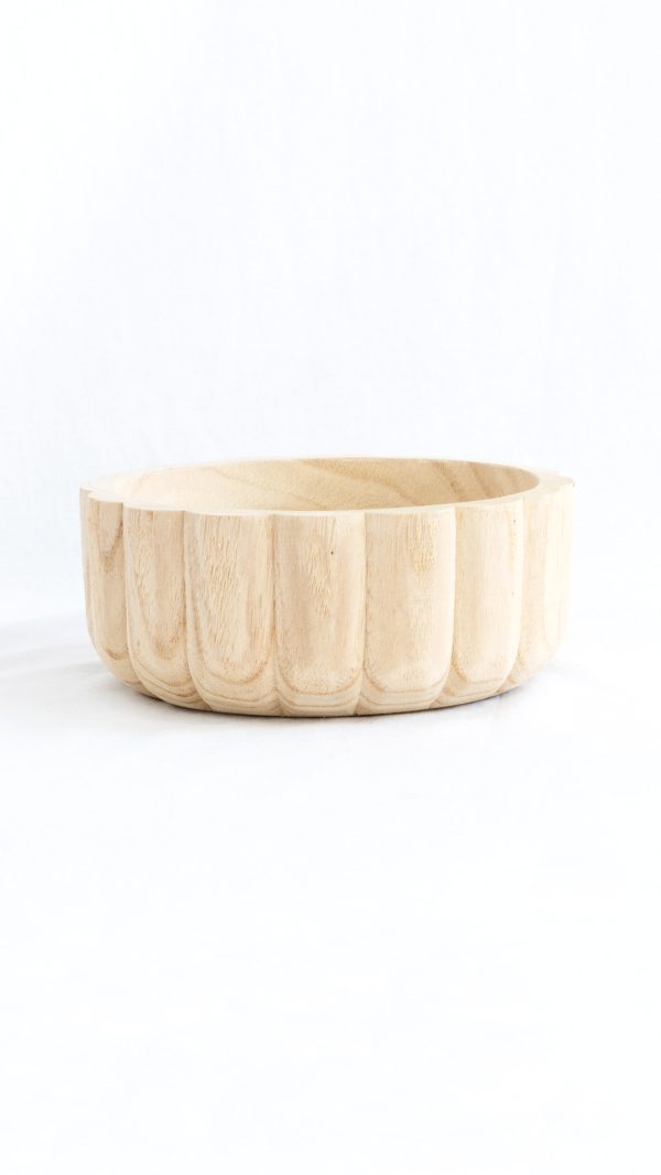 Scalloped bowl natural - Image 2