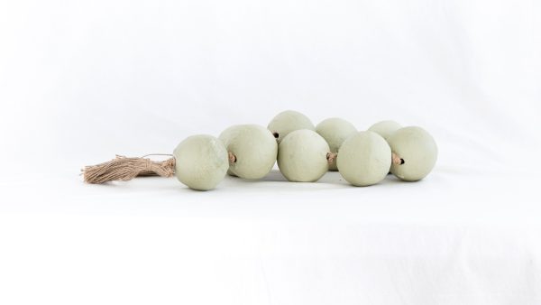 Terracotta, Bead Garland Sage green - Image 3