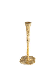 Forged Taper Candleholder, Gold CH