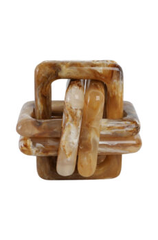 Marbled Resin Knot, Tan