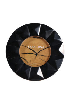 Round 3-d Spike Resin Photo Frame, Black CH