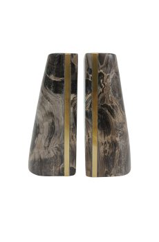 Ashland cappucino marble bookends