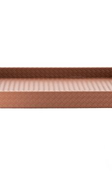 Faux leather weave tray GDE