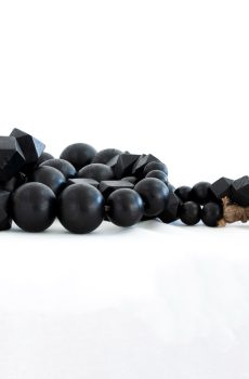 Hex & round bead garland