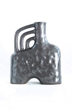Metallic triple handle vase GDE
